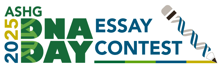 2025 dna day essay contest logo