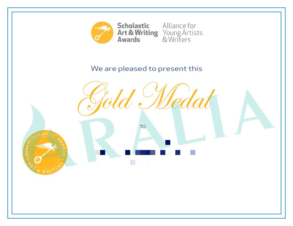 Scholatic Art and Writing Gold Medal