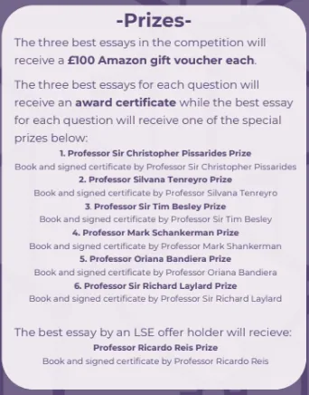 2024 LSESU Economics Societys Essay Competition award