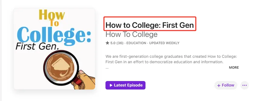 podcast How to College