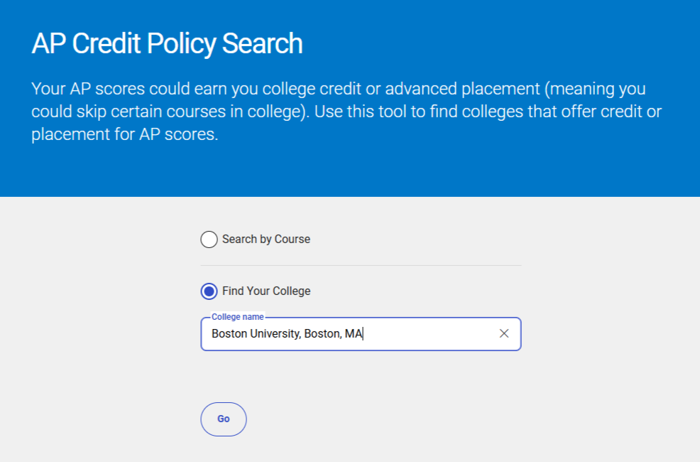 AP Credit Policy Search – AP Students – College Board Google Chrome 2 3 2025 2 27 02 PM