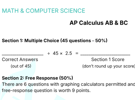 AP Scoring Worksheet