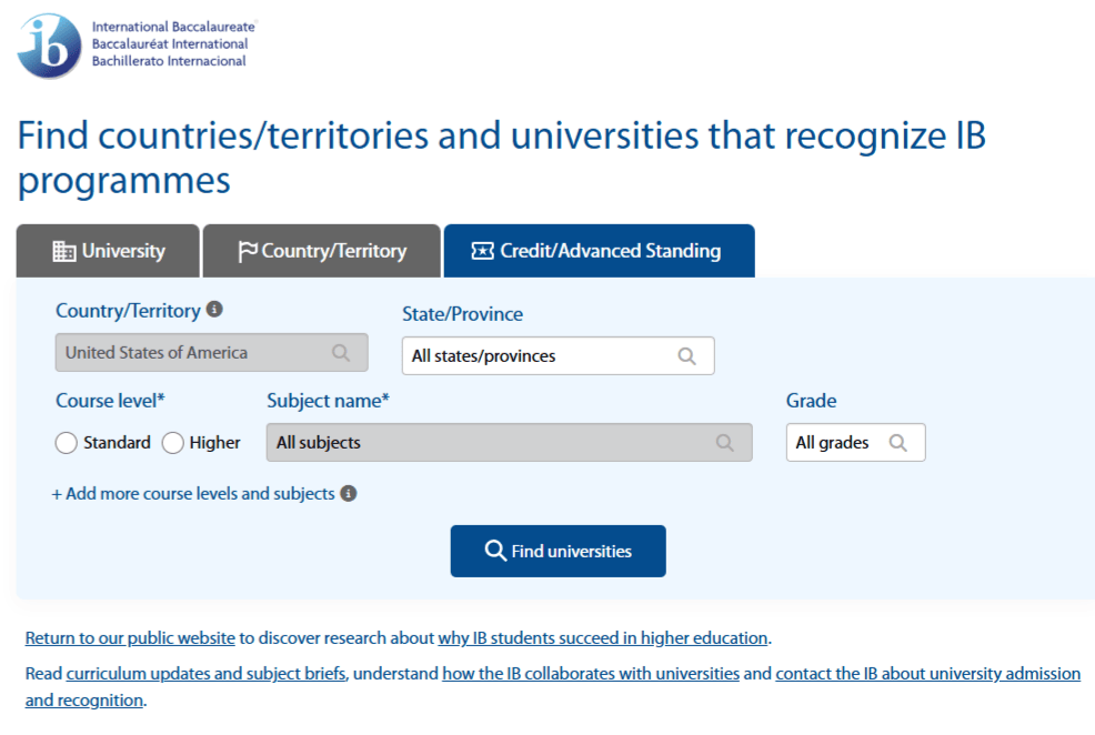 Find countries and universities that admit IB students International Baccalaureate® Google Chrome 2 5 2025 9 44 18 AM 1