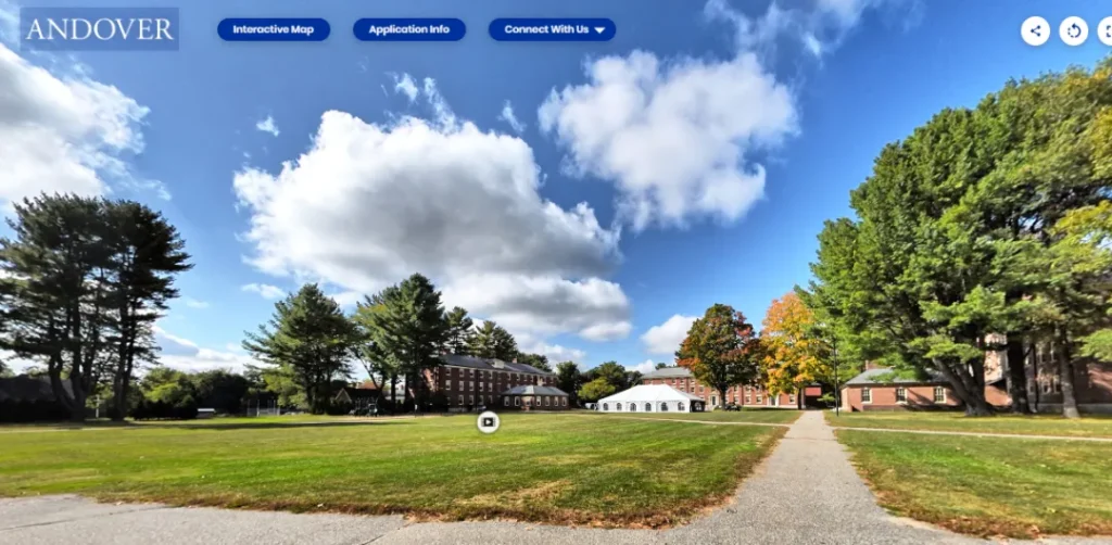 Phillips Academy Andover website screenshot