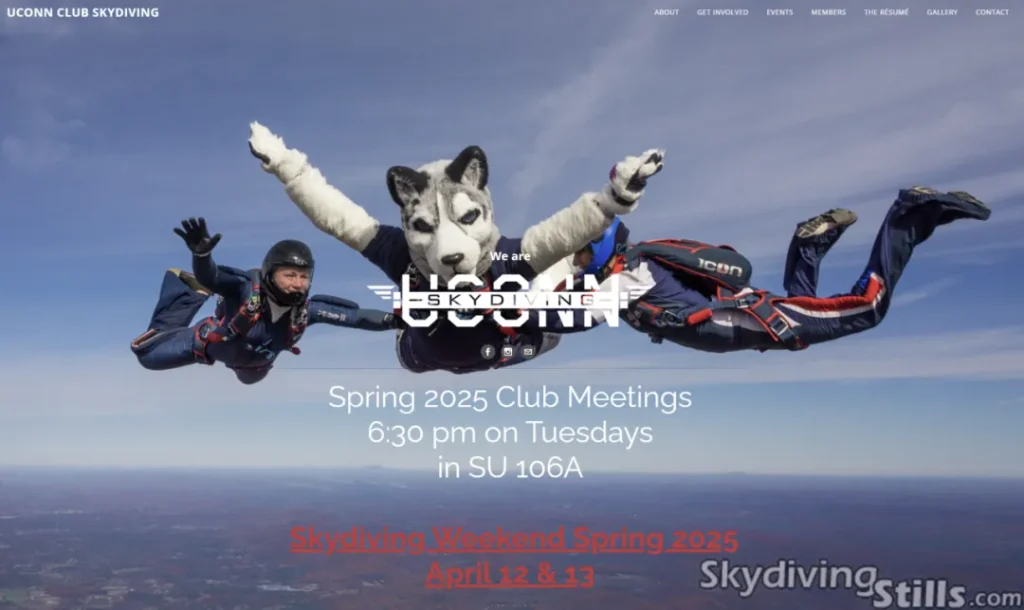 Uconn skydiving club